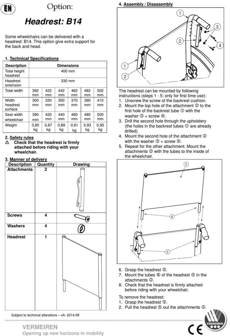 Vermeiren B14 User manual
