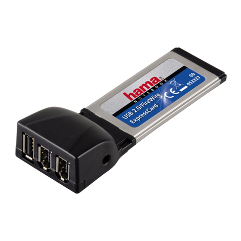 Hama FireWire ExpressCard User manual