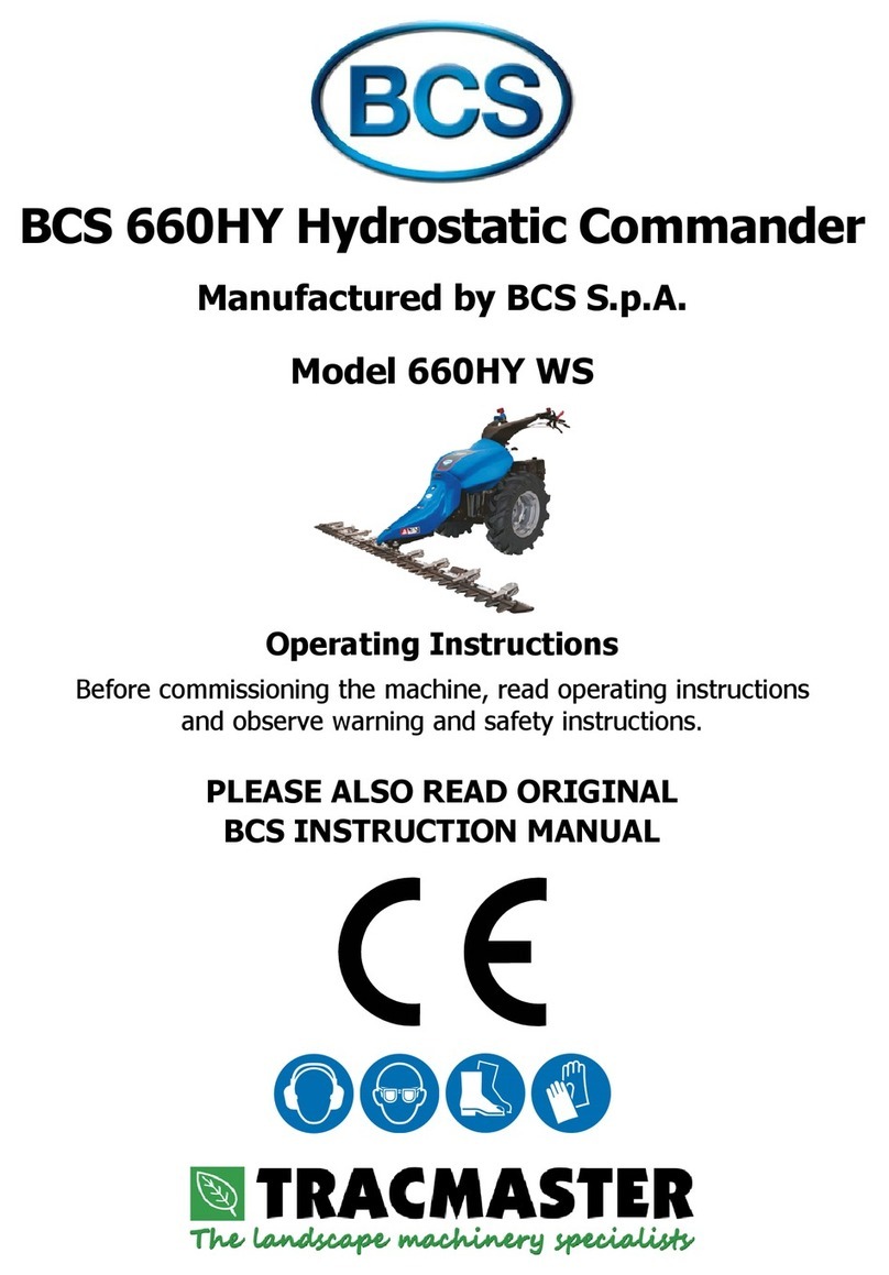 BCS 660HY WS Hydrostatic Commander User manual