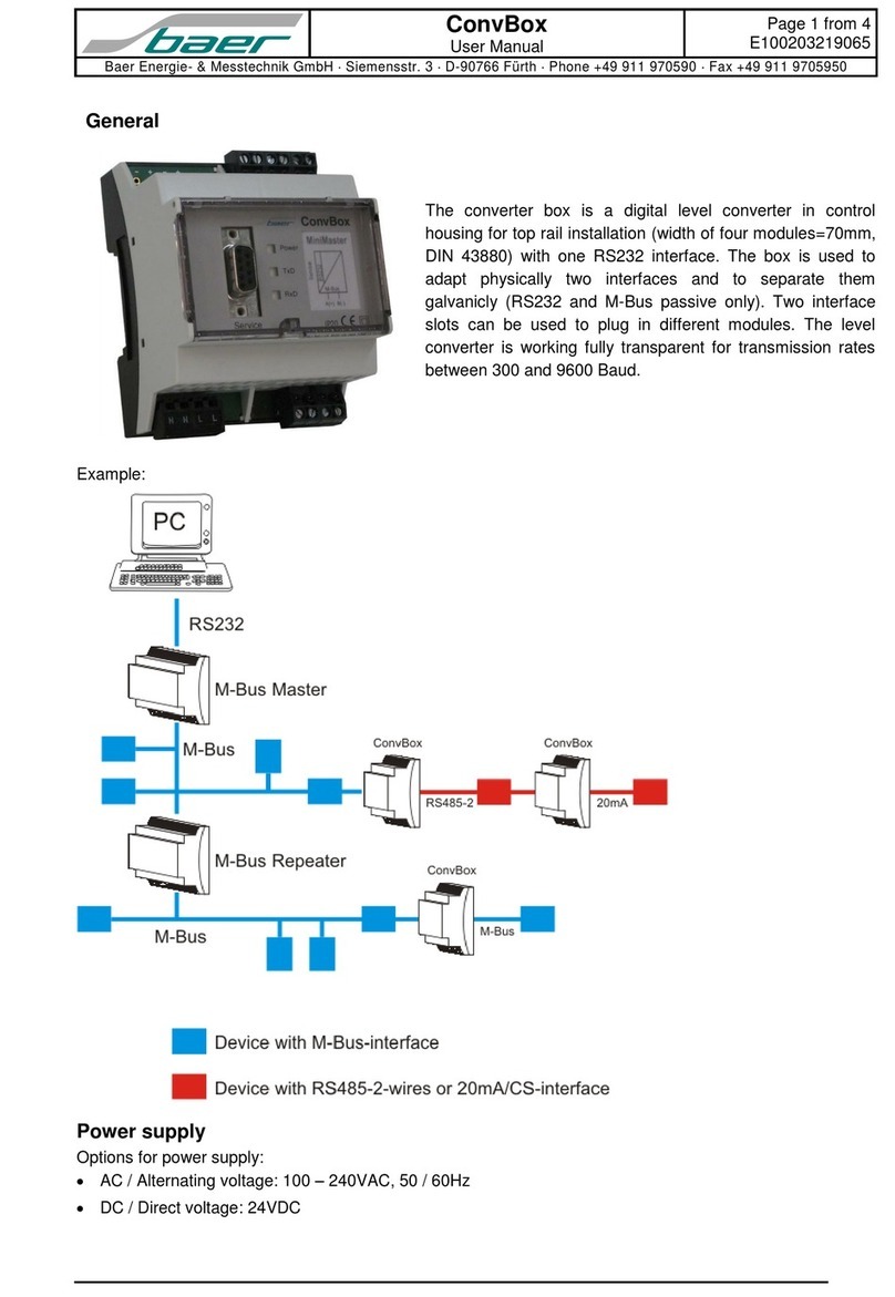 Baer ConvBox user manual