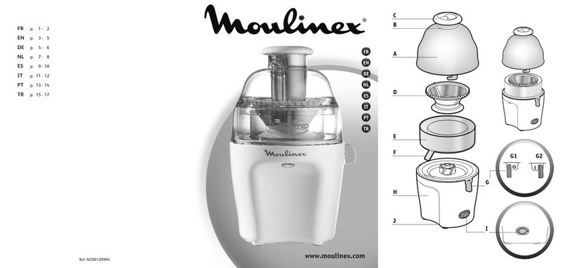 Moulinex Vitae JU210045 User manual Moulinex Vitae JU210045 User manual