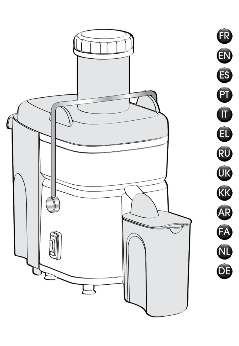 Moulinex FRUTELIA JU450G10 manual