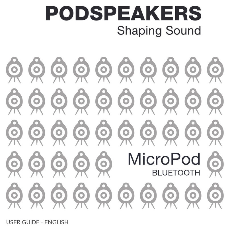 PodSpeakers MicroPod User manual PodSpeakers MicroPod User manual