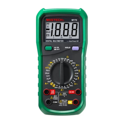 Mastech MY70 User manual