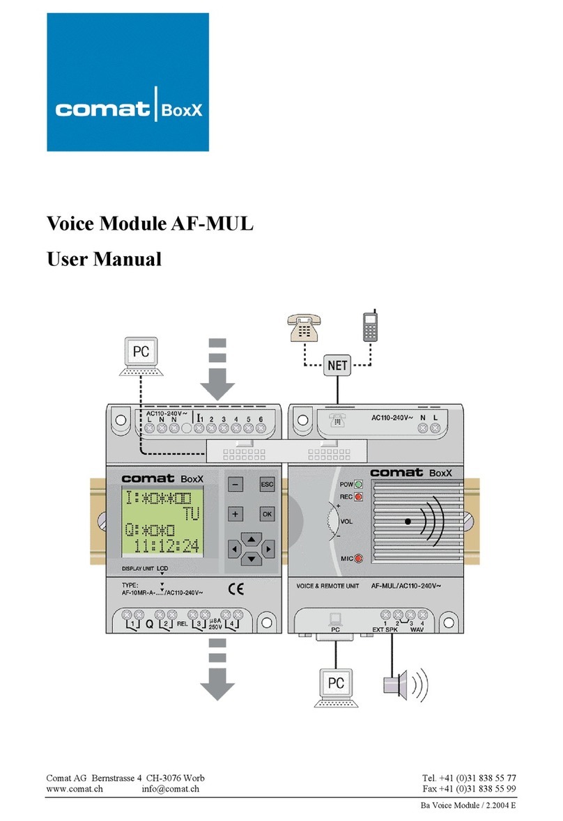 Comat AF-MUL user manual