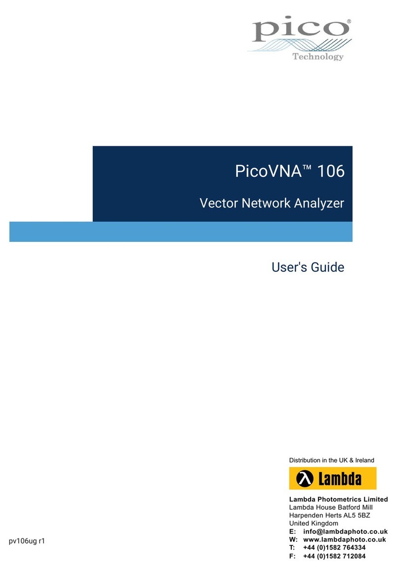 PICO PicoVNA 106 User manual