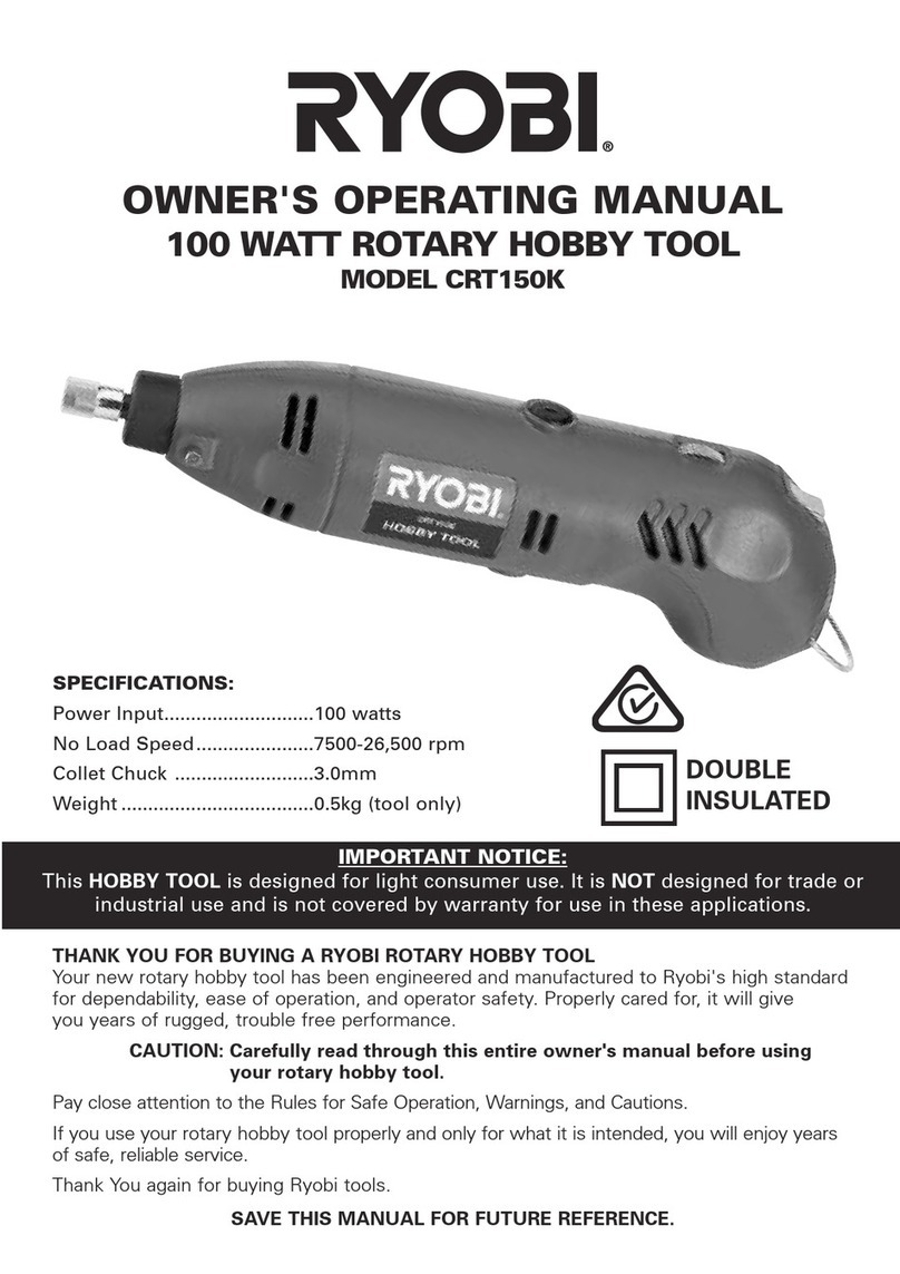 Ryobi CRT150K Operation manual