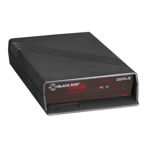 Black Box 232/CL-E User manual