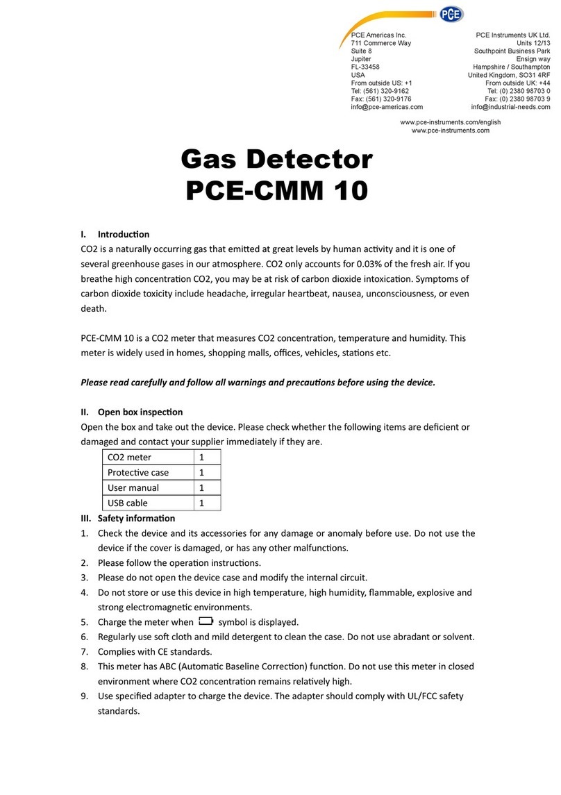 PCE Instruments PCE-CMM 10 manual