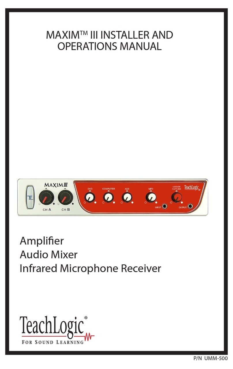 TeachLogic Maxim III User manual