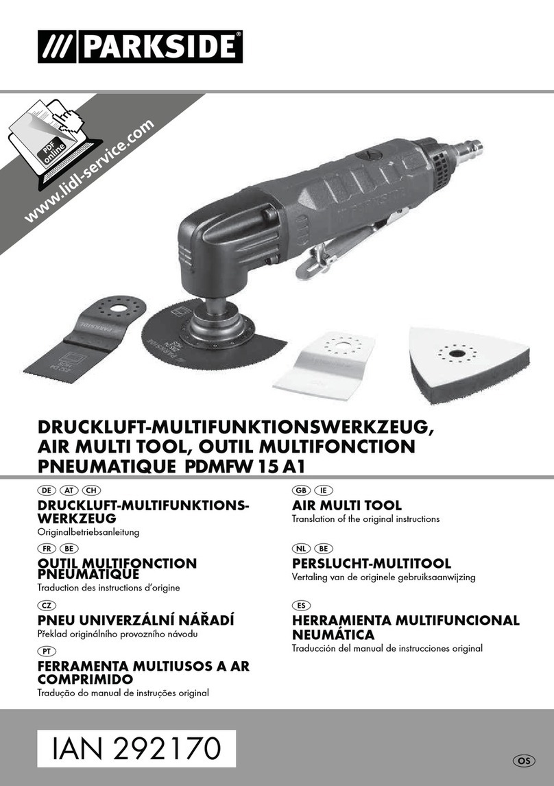 Parkside PDMFW 15 A1 Translation of the original instructions