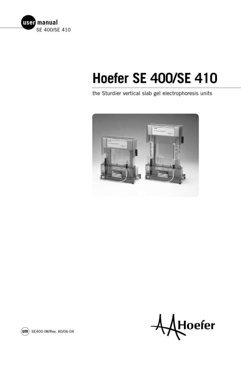 Hoefer SE 400 user manual