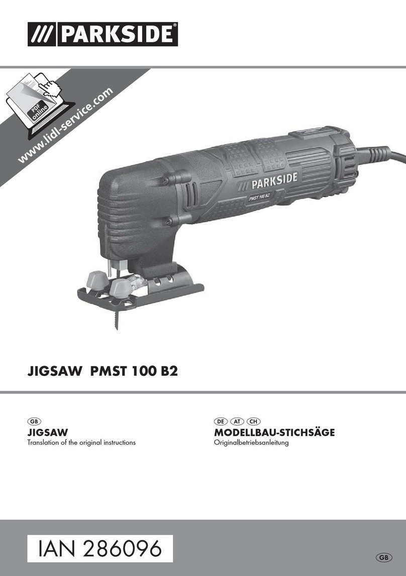 Parkside PMST 100 B2 Translation of the original instructions