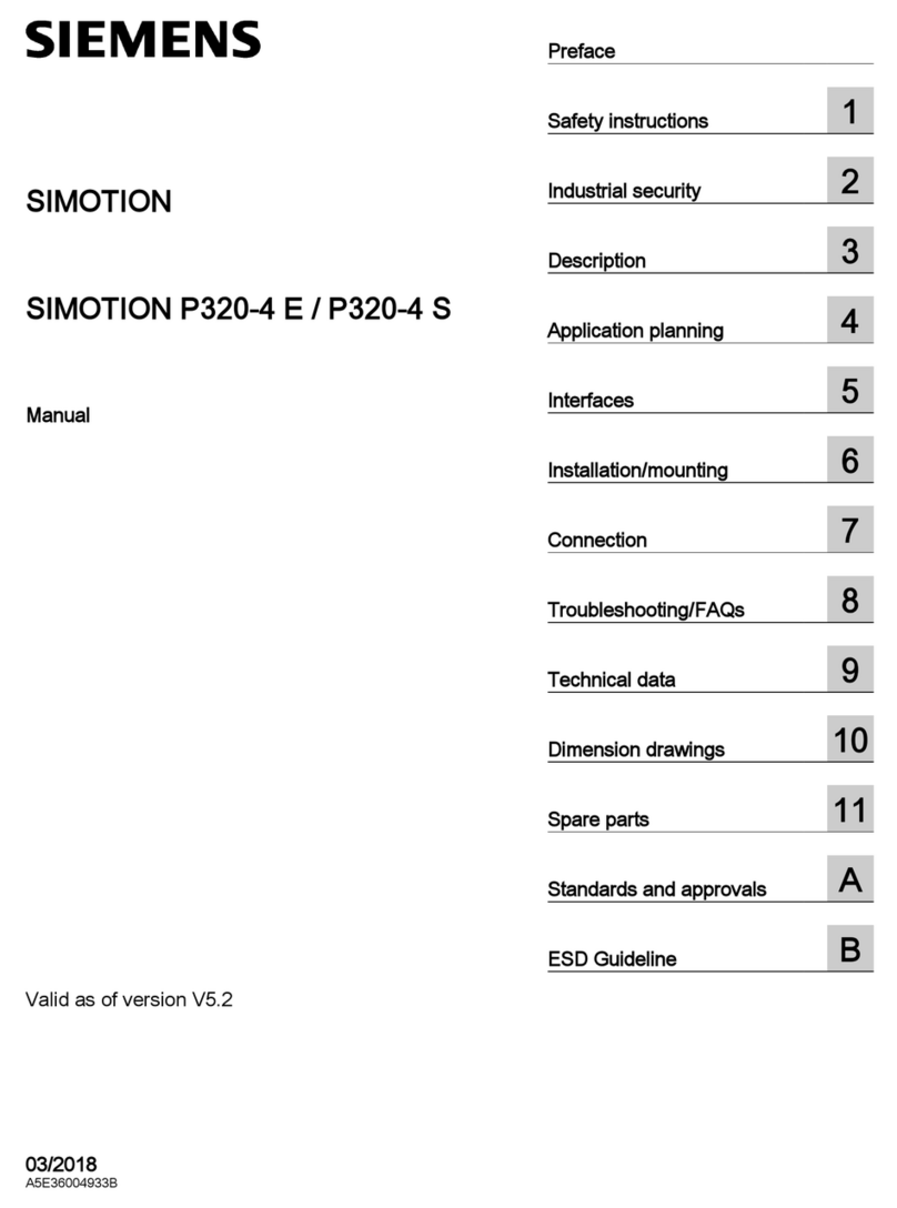 Siemens SIMOTION P320-4 E User manual