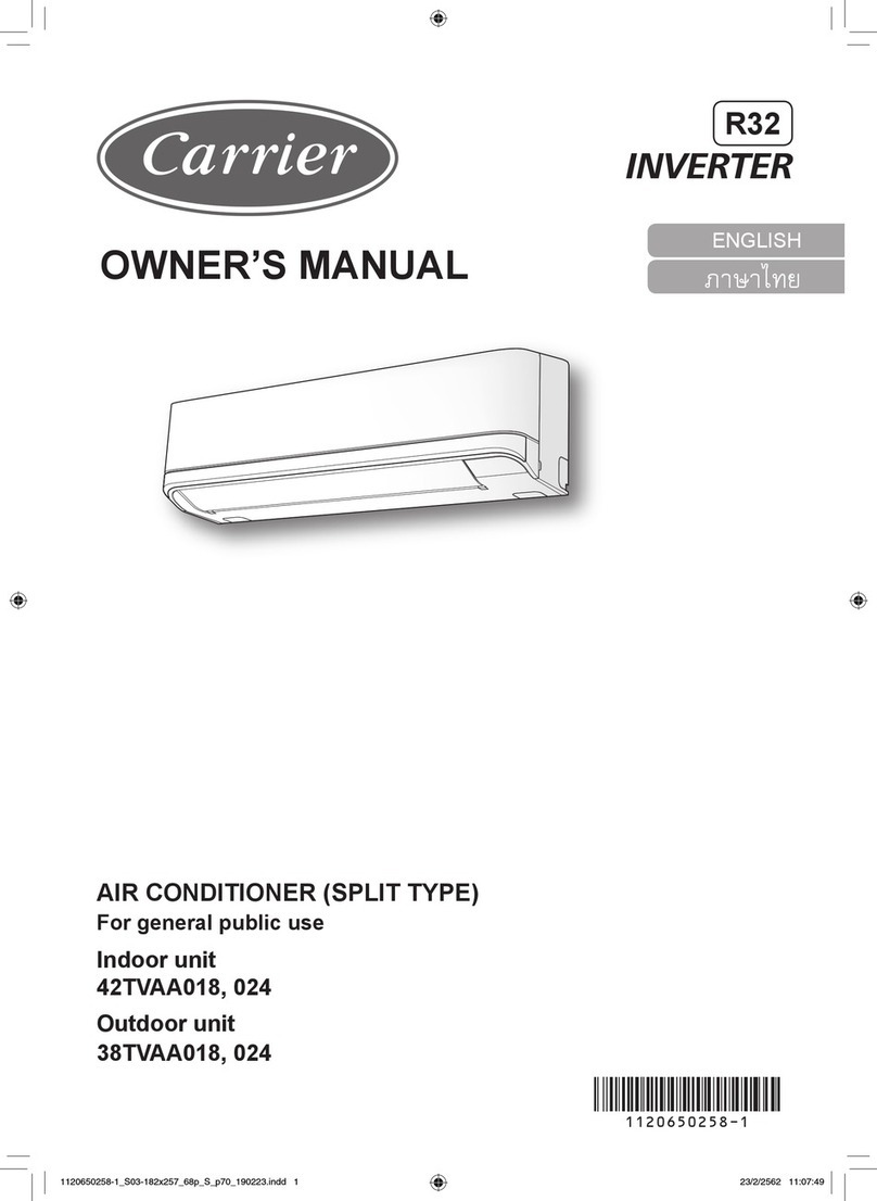 Carrier 42TVAA018 User manual