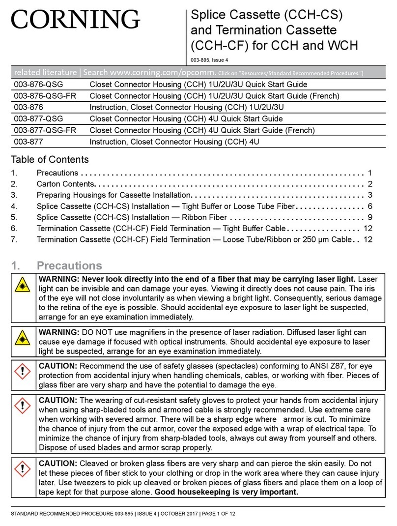 CORNING CCH-CS quick start guide