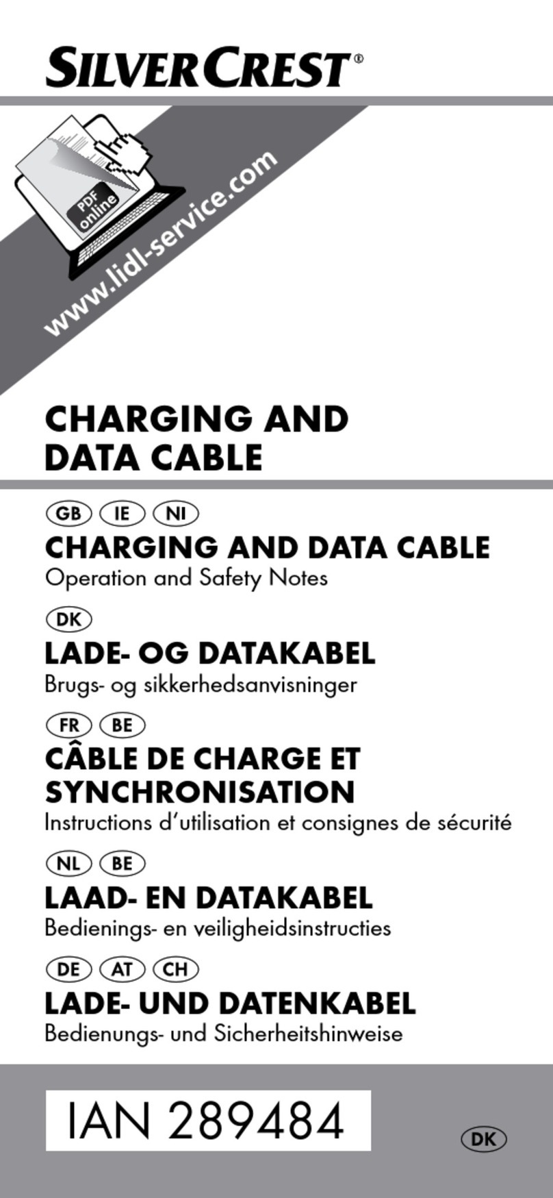 Silvercrest 289484 Operation and safety notes