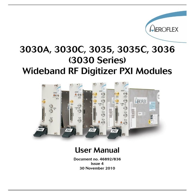 Aeroflex 3030 Series user manual