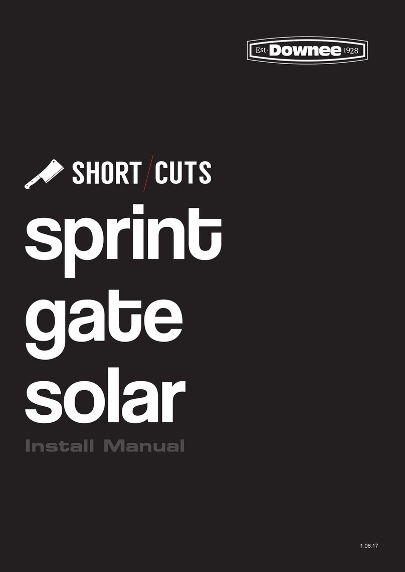Downee Sprint Gate Solar Series Install manual