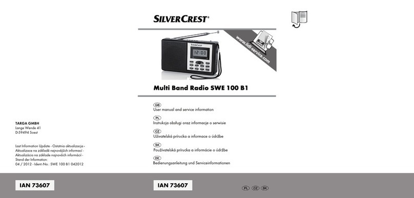 Silvercrest SWE 100 B1 User manual and service information