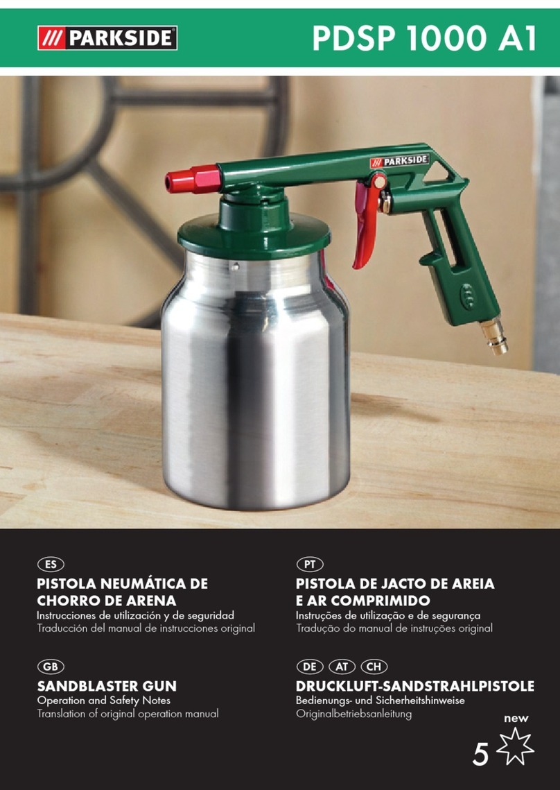 Parkside PDSP 1000 A1 SANDBLASTER GUN User manual