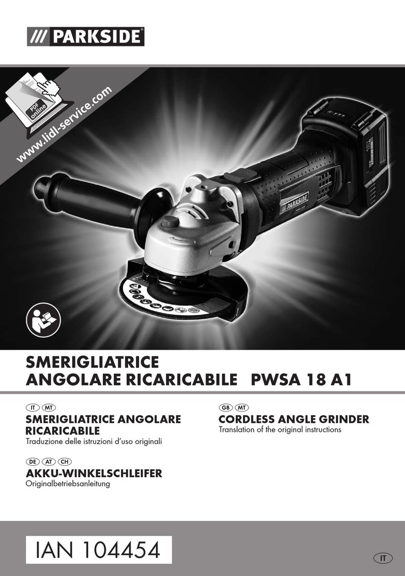 Parkside PWSA 18 A1 User manual