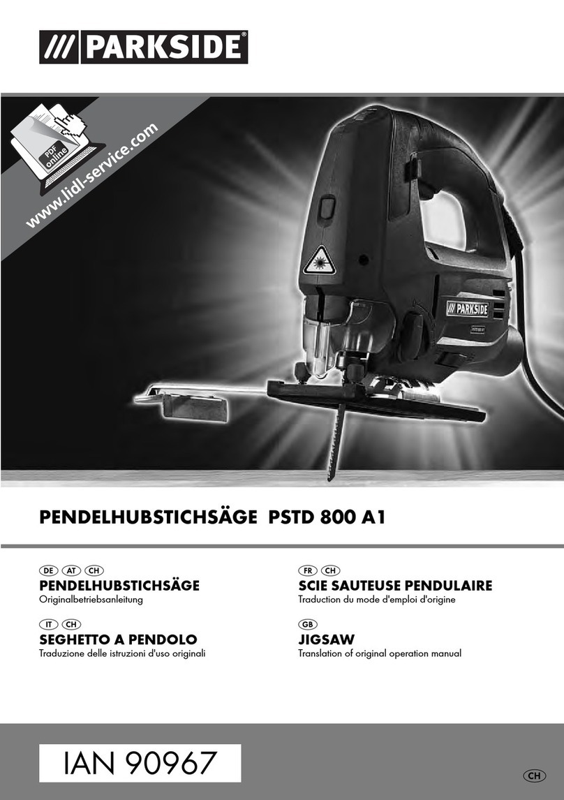 Parkside PSTD 800 A1 translation of original operation manual