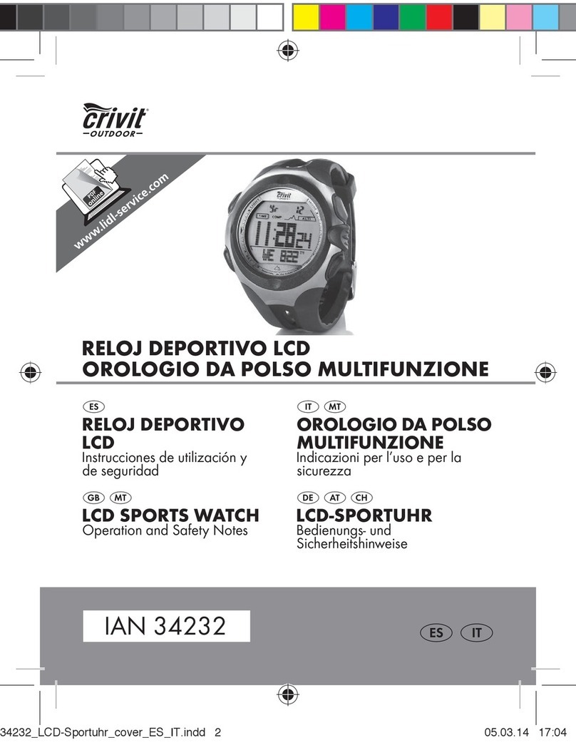 Crivit Outdoor 34232 Operation and safety notes