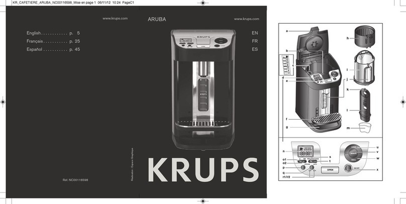 Krups Aruba KM900855 User manual