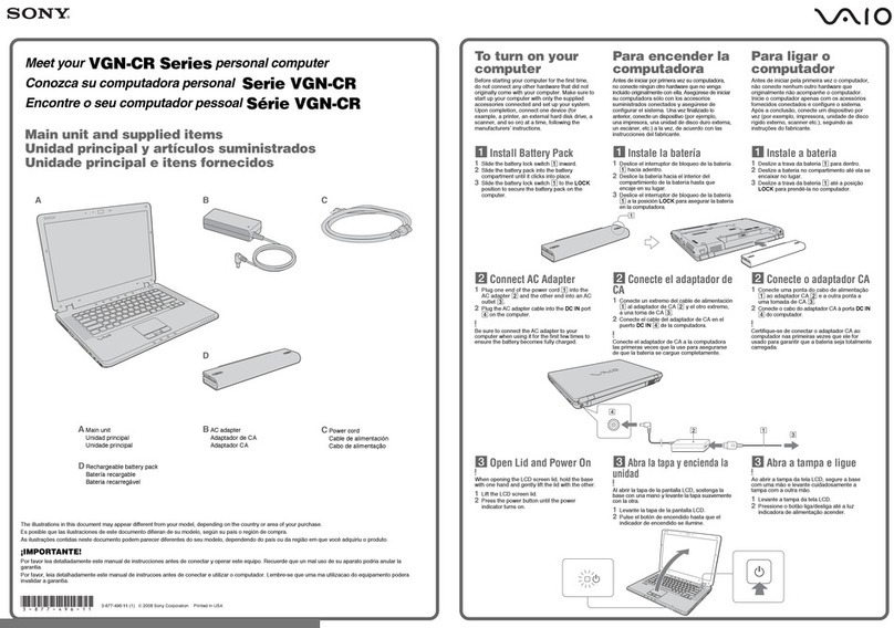 Sony VGN-CR590 User manual
