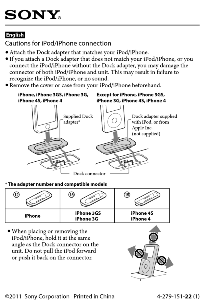 Sony SRS-GU10iP Marketing User manual