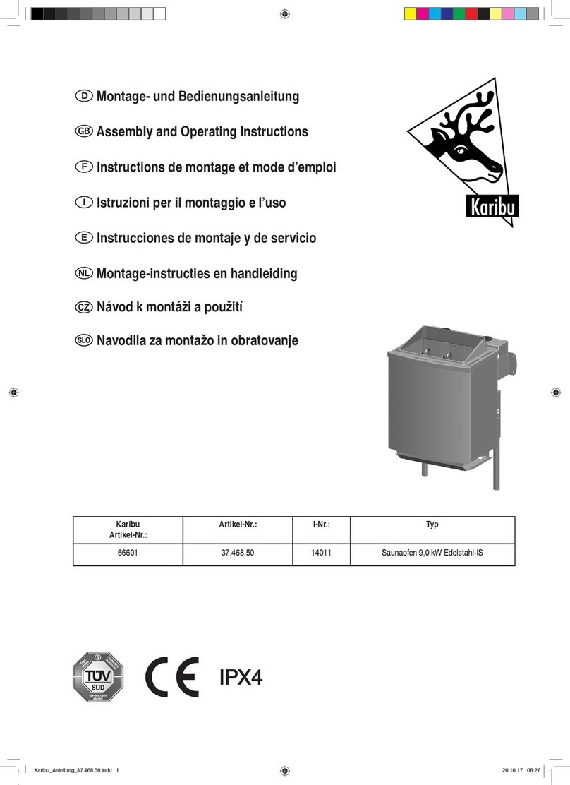 Karibu 66601 Assembly and operating instructions Karibu 66601 Assembly and operating instructions