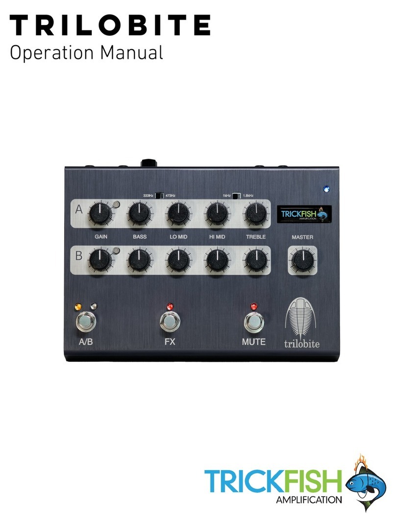 Trickfish Amplification Trilobite Operation manual
