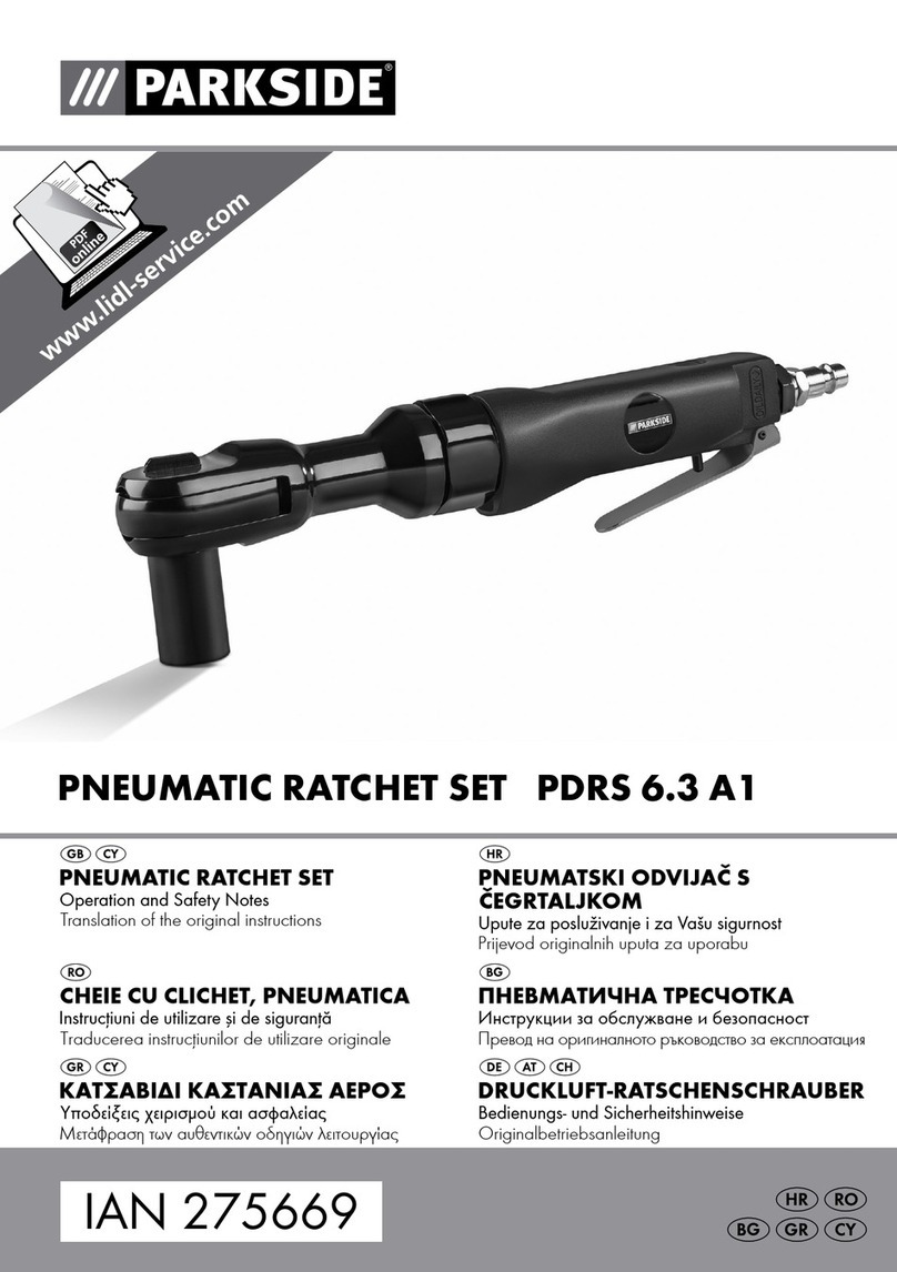 Parkside PDRS 6.3 A1 Operation and safety notes translation of the original instructions