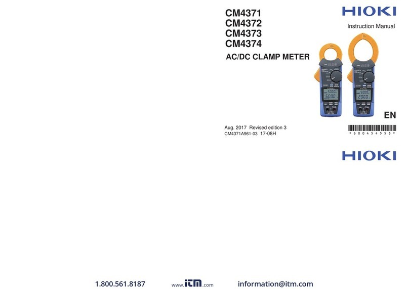 Hioki CM4371 User manual