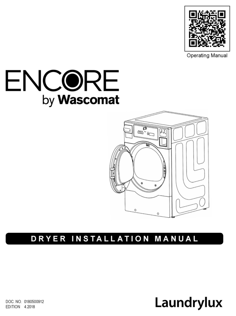 Laundrylux Wascomat Encore DLHF0315CEMI installation manual