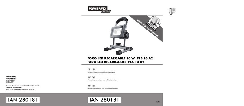 Powerfix Profi PLS 10 A2 Operating instructions and safety instructions