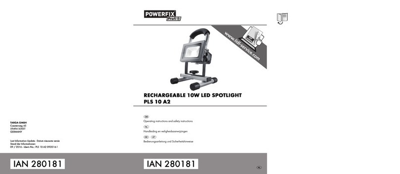 Powerfix Profi PLS 10 A2 Operating instructions and safety instructions