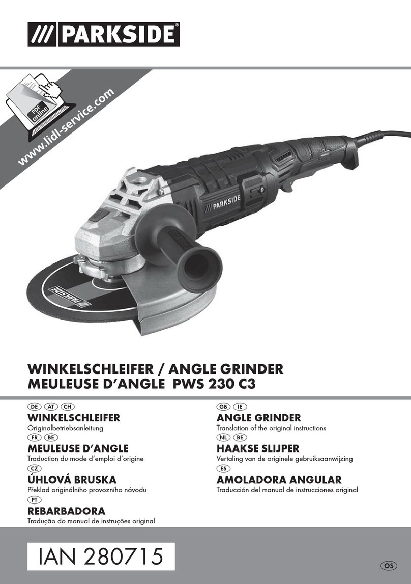 Parkside PWS 230 C3 Translation of the original instructions