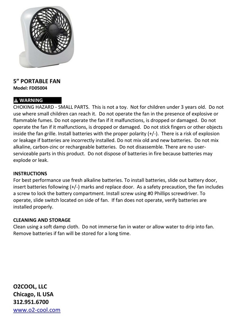 O2cool FD05004 User manual