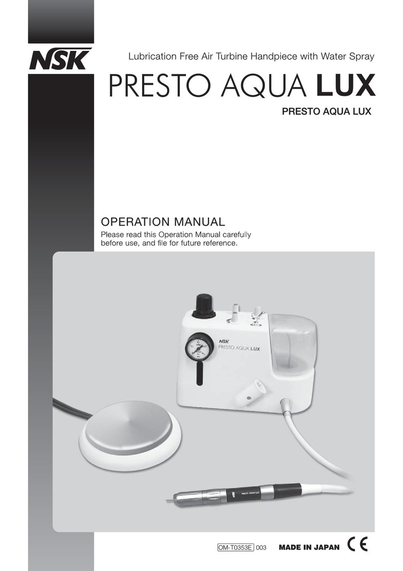 NSK PRESTO AQUA LUX User manual