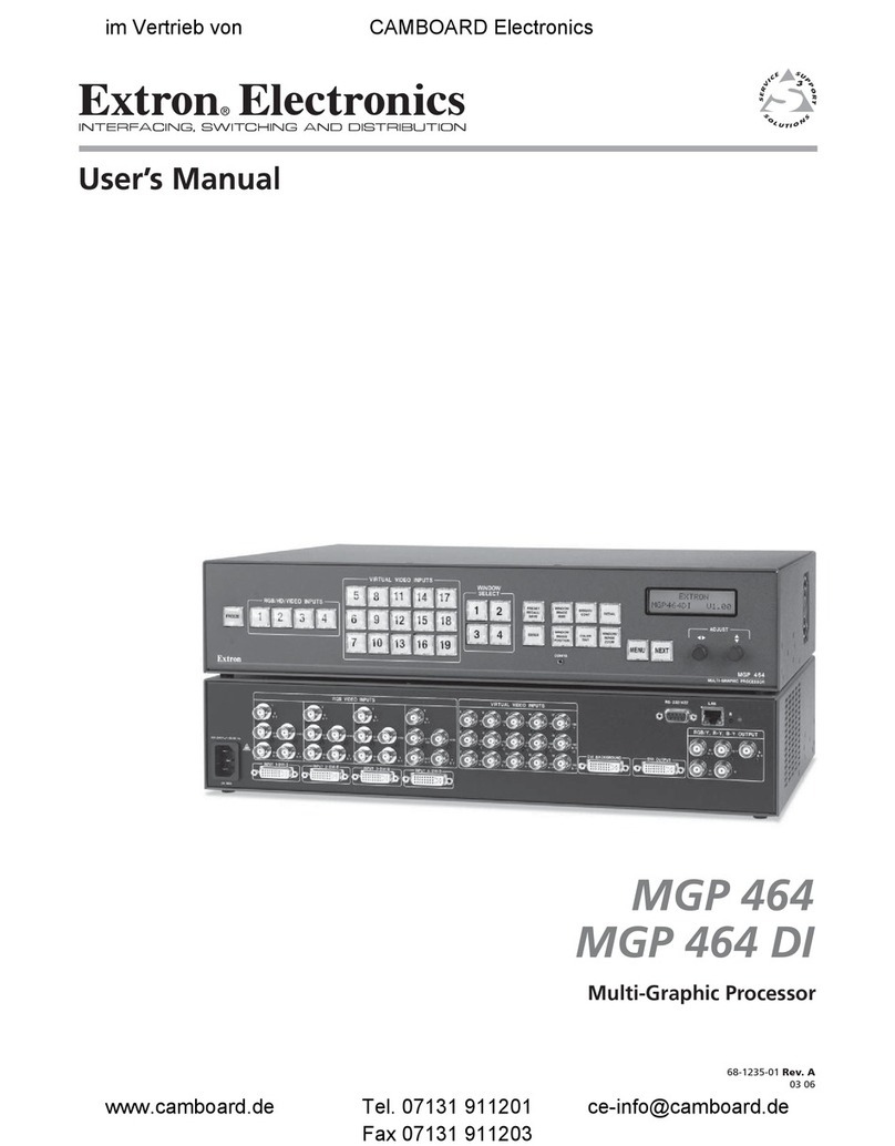 Extron electronics MGP 464 DI User manual