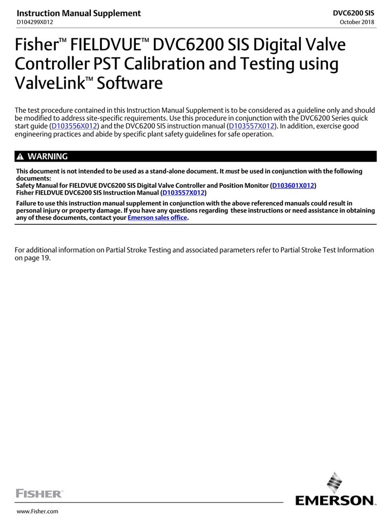 Emerson Fisher FIELDVUE DVC6200 SIS Configuration guide