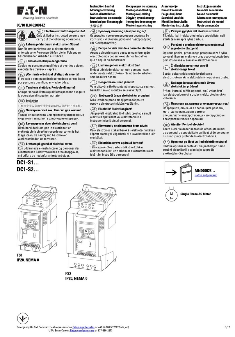 Eaton DC1-S2 Series Manual