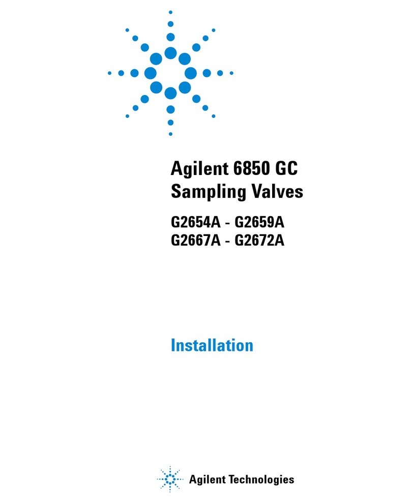 Agilent Technologies 6850 GC User manual