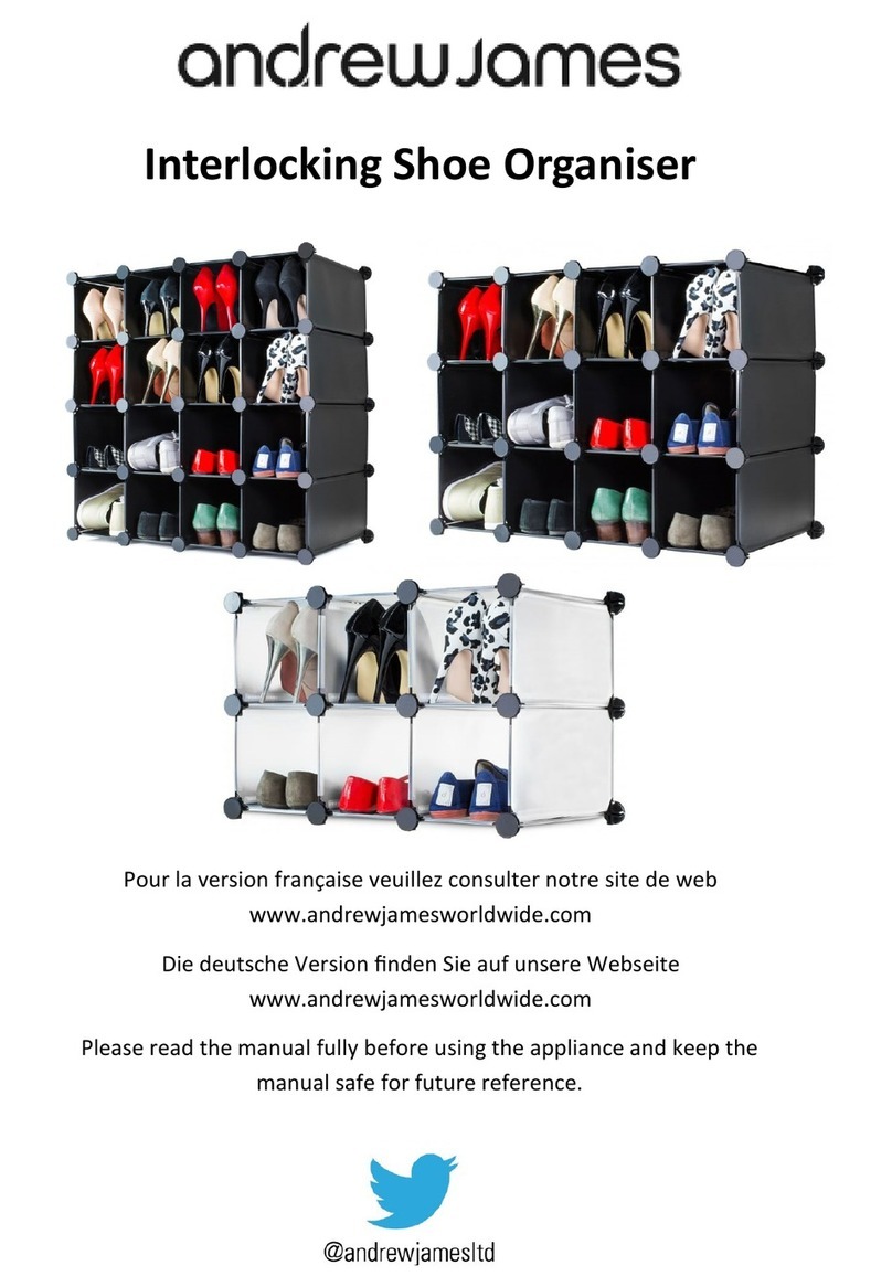 Andrew James Interlocking Shoe Organiser Assembly instructions Andrew James Interlocking Shoe Organiser Assembly instructions
