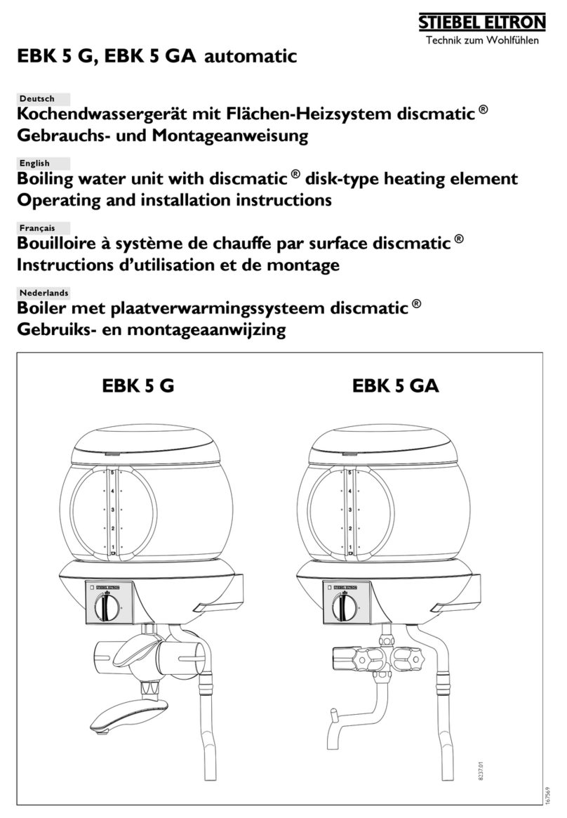 STIEBEL ELTRON EBK 5 GA automatic Operating and installation instructions