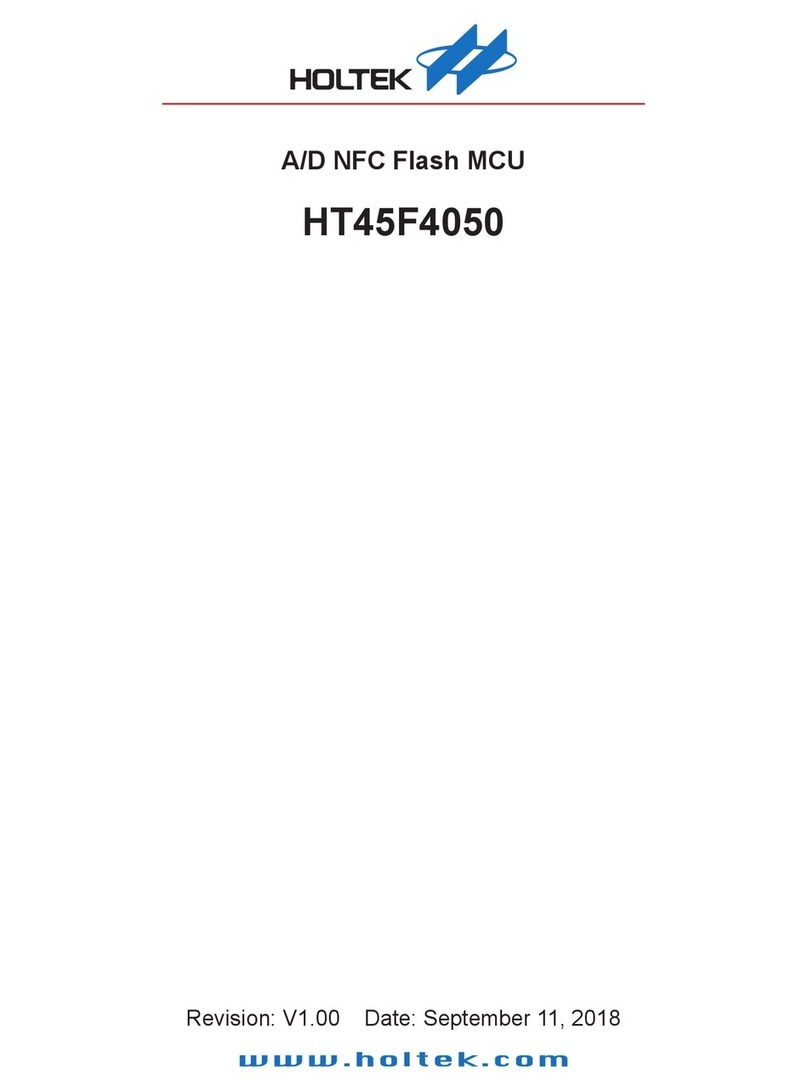 Holtek HT45F4050 manual