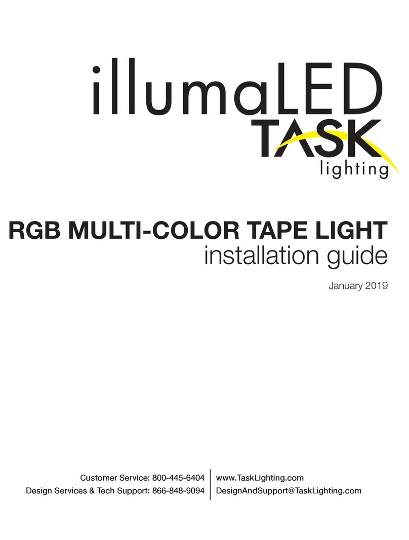 Task Lighting T-C-RGB180 User manual