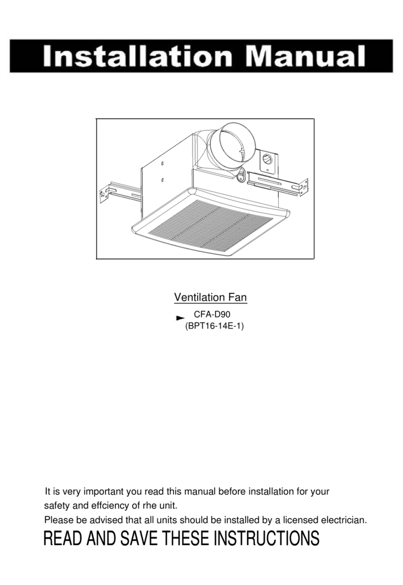 Rupp Air CFA-D90 installation manual Rupp Air CFA-D90 installation manual